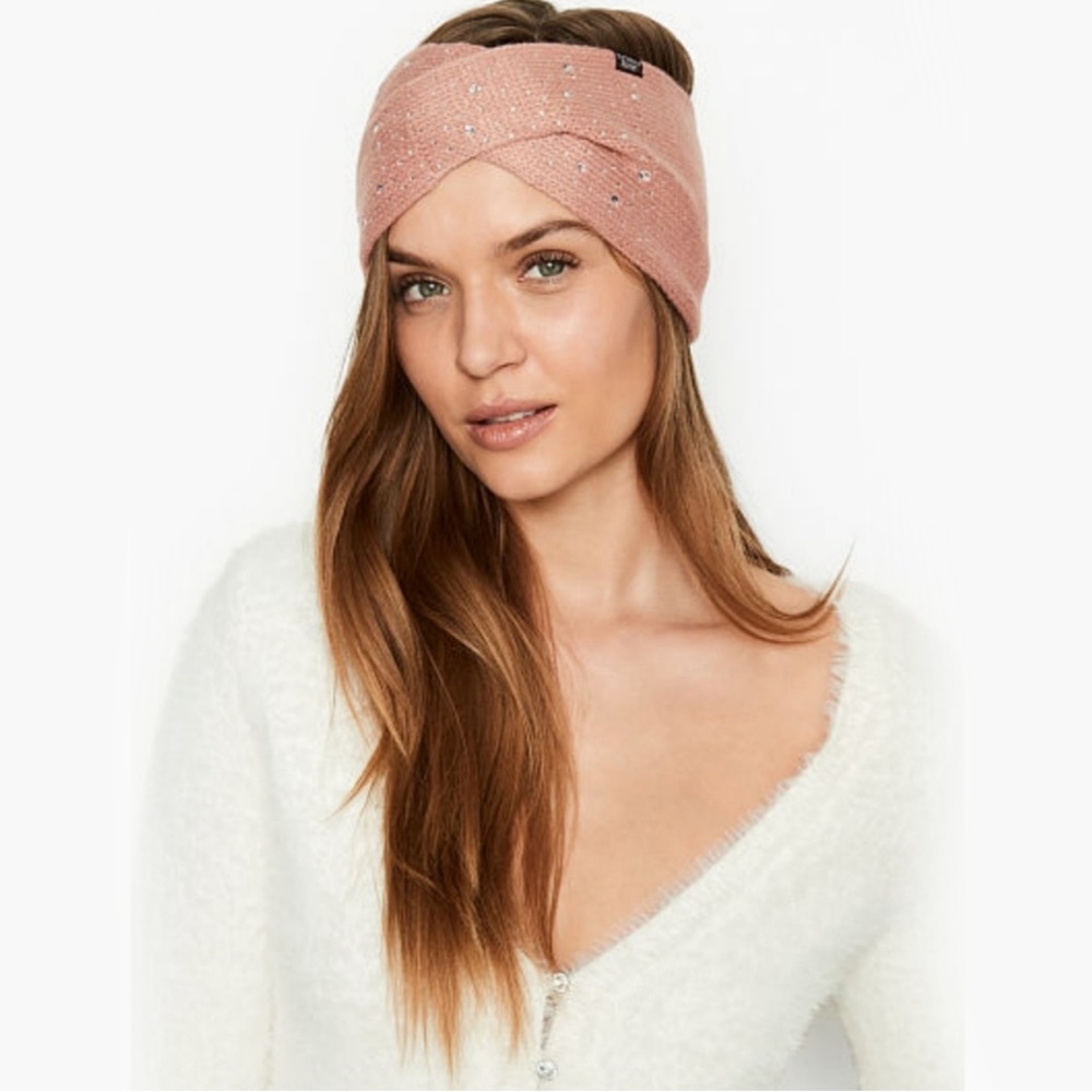NWT Victoria’s Secret Earmuff Head Wrap Blush